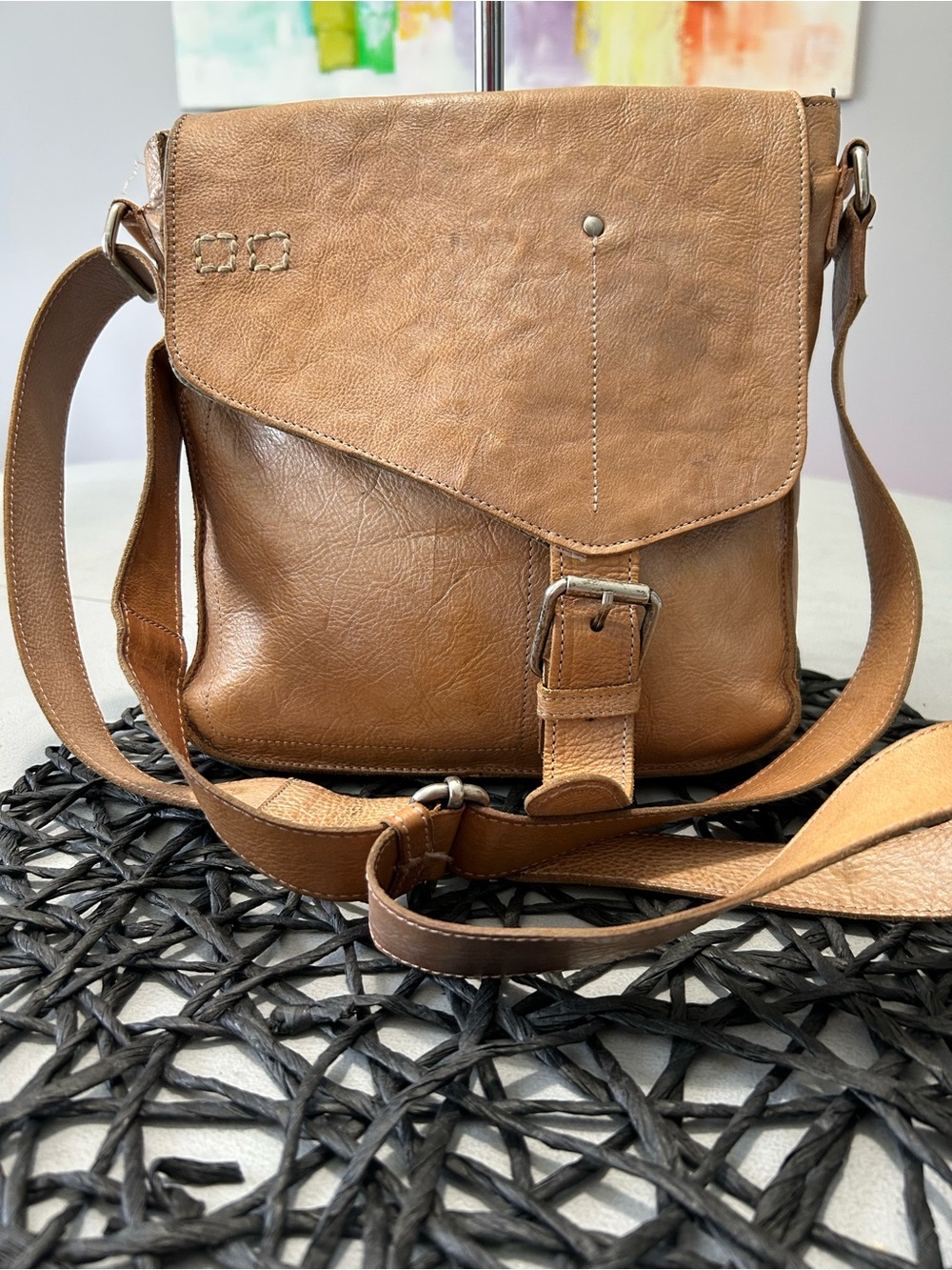 Bed Stu Venice Beach Rustic Crossbody Messenger Bag - Picture 2 of 10